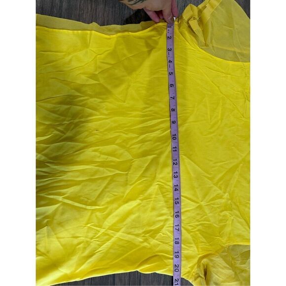 Missoni Short Sleeve Crew Neck Lightweight Sheer Top Yellow Gold Size Medium - Picture 11 of 11